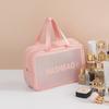 Bolso Satchel de Estilo Coreano Neceser de Gran Capacidad para Mujer Bolso Satchel de Viaje Transparente de PVC Impermeable Cosméticos Cosméticos