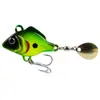 Peixe-Sol Vib Arremesso de Longa Distância Vib Mini Pequena Chapa de Ferro Redemoinho Vibratório Lantejoula Isca Artificial para Arremesso de Longa Distância Isca de Água Doce