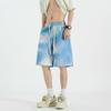 Shorts Tie-Dye 2025 para Hombre Verano Delgados Sueltos Casuales Pantalones Cinco Puntos Deportivos Pareja Playa