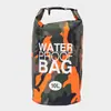 Bolsa Impermeable Grande de Gran Capacidad para Exteriores, Bolsa Cubo Impermeable para Natación y Rafting en Río, Bolsa Impermeable Camuflada Multifuncional de Hombro Único y Doble Hombro