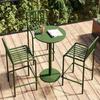 Venta Directa de Fábrica Mesas y Sillas para Patio Exterior Sillas para Jardín de Villa Juego de Tres Piezas Hotel B&B Mesas y Sillas Metálicas Impermeables con Protección Solar