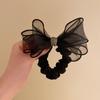 Estilo Japonês e Coreano Estilo Mori Laço Doce de Organza Corda de Cabelo Elegante Anel de Cabelo com Lantejoulas Elásticos de Alta Elasticidade Não Machucam Acessórios de Cabelo para Mulheres