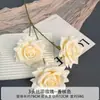 Decoración para el Hogar Floral Color Champagne para Mesa de Café de Sala de Estar, Arreglos Florales para Bodas, Decoración de Pared de Fondo para Bodas, Piezas de Arte con Flores Artificiales
