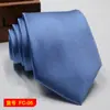 Corbata para hombre al por mayor nueva en stock negocios color liso rayas 8C jacquard de flecha corbata se puede agregar LOGO