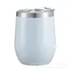 Comercio Exterior Taza de Acero Inoxidable al Vacío de 12 oz para Vino Tinto Cerveza Taza con Forma de Huevo Cáscara de Huevo Taza de Café con Aislamiento Frío