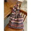 Bolso de Hombro Estampado Relleno Estilo Étnico Retro para Mujer Otoño e Invierno Gran Capacidad Más Fácil de Combinar Bolso de Hombro de Nicho para Viajes Diarios Bolso Relleno
