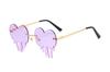 Gafas de Sol de Tendencia de Personalidad de Nicho Europeas y Americanas Lente Oceánica Gafas de Sol Tipo Lágrima para Mujer Gafas de Estilo de Comercio Exterior Transfronterizo Sombrilla al por Mayor