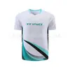 Roupas de Badminton para Homens e Mulheres, Conjuntos Esportivos e Casuais de Manga Curta, Roupas de Tênis Fitness de Manga Curta com Gola Redonda para Casais, Podem Ser Impressas