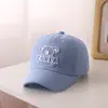 Gorra de Béisbol Infantil Primavera Bordado de Letra Inglesa Estilo Occidental Moda Versátil Sombrero de Sol para Bebés Niños y Niñas Tendencia