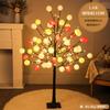 Lámpara de árbol luminosa con simulación de abedul LED, decoración navideña para el hogar y las vacaciones, lámpara de árbol para patio, paisaje, lámpara de bola de algodón, árbol