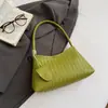 Bolso de hombro moderno para mujer bajo el brazo, nuevo bolso de hombro con patrón tejido, bolso de mano de axila de moda y elegante para el día a día