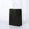 Punto 26 Color sólido Bolsa de mano de papel Kraft para llevar a mano Bolsa de regalo Bolsa de papel de envolver estilo Ins venta al por mayor