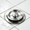 Tampa de ralo de pia de cozinha redonda em aço inoxidável, anti-odor, anti-entupimento, tampa de vedação anti-insetos para ralo de lavatório