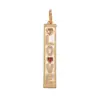 M22 novo pingente de cobre puro micro-incrustado Sonho de Amor Feliz Chefe Feliz letra feliz