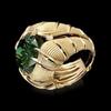 Anillo de diamantes de circonita esmeralda de moda retro de alta gama para mujer, de lujo exagerado, para compromiso, estilo europeo y americano, superventas transfronterizo
