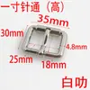 Fivela de 25 mm com Passante de Agulha, Fornecimento de Alta Qualidade de Guangzhou, Acessórios para Bolsas, Fivela de Ajuste de Alça, Cordão Plano, Acessórios para Alça de Ombro