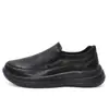 Zapatos de cuero para hombre, talla grande 50, zapatos de chef, zapatos para ancianos, zapatos de trabajo negros estilo británico, zapatos de conducción de suela blanda para el trabajo, talla 49