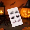 El juego de pendientes más vendido con elementos peculiares de cabeza de calabaza y murciélago fantasma, pendientes de Halloween de dibujos animados de nicho personalizados transfronterizos