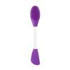 Pincel de silicone de cabeça dupla para máscara facial, ideal para limpeza facial, massagem e aplicação de máscara de argila.