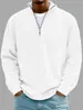 Sudadera de Hombre Nueva Americana Transfronteriza de Amazon Otoño e Invierno Casual Holgada de Manga Larga con Cremallera Chaqueta de Punto al por Mayor