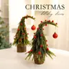 Nuevos Adornos Navideños de Árbol con Cuello Torcido de Amazon Decoración Navideña DIY Adornos de Árbol de Navidad de Codo Planta en Maceta