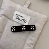 Grampo de Cabelo Cereja de Veludo com Strass Outono e Inverno Francês Estilo Pequeno Perfume Clipe BB de Alta Qualidade Clipe Lateral Simples e Elegante Clipe para Franja
