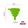 Funil de Silicone Funil Dosador Saco para Armazenamento de Grãos Bolsa de Gelo Uso de Funil Dobrável Telescópico Silicone Funil Líquido
