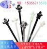 Abrazadera de cable fija de una pieza JD con flecha, dentado interno T50SSFM-PA66HS