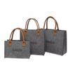 Bolsas Tote de Feltro Transfronteiriças com Logo Impresso, Sacolas de Presente Corporativo, Bolsas Universais de Feltro Portáteis de Grande Capacidade Atacado