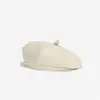 Sombrero de Calabaza Retro Estilo Británico Versátil para Mujer de Primavera y Otoño, Boina Octogonal Artística de Cuero PU Suave, Boina de Moda Estilo Coreano