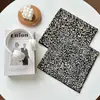 Bufanda de Algodón y Seda con Estampado de Leopardo Nueva para Primavera y Verano para Mujer, Delgada, de Alta Gama, Profesional, Decorativa, Bufanda Cuadrada Multifuncional