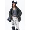 Chaqueta de herramientas STAFFPICK de estilo americano superior, estilo industrial pesado, lavada, de cuatro bolsillos, para hombre y mujer, holgada, W211