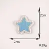 Parche Bordado de Estrella de Cinco Puntas y Corazón en Colores Macaron, Parche Autoadhesivo DIY, Pegatina de Tela para Ropa, Bolsos y Diarios, Lindo