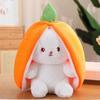 Transformado en Conejo Fresa Zanahoria Peluche Infantil Muñeco Regalo de Boda Regalo de Cumpleaños En Stock