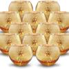 Taza para Vela Decoración Navideña Decoración de Mesa Estilo Occidental Dorado Plateado Rosa Redondo Portavelas Vidrio Botella de Vidrio