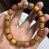 Pulsera de Hilo Hecha a Mano con Cuenta de Círculo Único de Aceite Alto de Tuya 0.8 Adorno de Cuenta Vintage con Colgante de Carácter de Fortuna