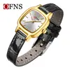 Reloj de Cuarzo O'Fani TEMU Más Vendido Impermeable Cuadrado Simple Nicho para Mujer Correa Ligera de Lujo Reloj Casual para Mujer