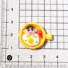 Sartén para Omelette de Dibujos Animados Xiaoxin, Accesorios de Resina DIY, Pasador Casero, Llavero, Funda para Teléfono Móvil, Flor para Zapato, Paquete de Materiales para Joyería