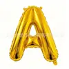 Balão de Filme de Alumínio Letra Pequena 16 polegadas Transfronteiriço A-Z Ouro Prata Ouro Rosa Balão de Letra Decoração de Aniversário Casamento