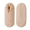 [Dropshipping] Meias Grossas de Lã de Cordeiro para Mulheres, Meias Lisas para Casa e Dormir, Meias para Chão Antiderrapantes com Pontos Antiderrapantes, Em Estoque