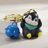 Colgante llavero pingüino divertido micro paisajismo DIY bonsái accesorios para suculentas paisaje nevado adornos lindos para mochila