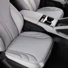 Cojín de asiento de coche de algodón látex de alta gama, una sola pieza, apto para todas las estaciones, almohadilla de asiento de cuero gamuza, tacto premium, cojín de asiento ventilado y transpirable