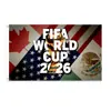 Banderas de la Copa Mundial 2026 de Estados Unidos, Canadá y México, Banderas Nacionales, Banderines Decorativos para Ambiente de Fiesta Nocturna en Bar, Banderas para Animación de Aficionados