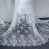 Encaje para Pestañas Blanco y Negro Ultra Ancho de 1.5m Accesorios DIY Ropa Hecha a Mano Vestido de Novia Falda Material de Encaje