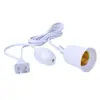 2 Portalámparas de Enchufe con Interruptor Portalámparas de Rosca E27 con Cable Portalámparas Soporte para Lámpara Colgante con Interruptor en la Mesita de Noche