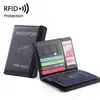 Amazon Transfronterizo Pu Cuero Suave Moderno Multifuncional Conveniente Bolso de Almacenamiento para Pasaporte Simple y Compacto Funda Protectora para Pasaporte