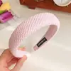 Primavera y Otoño Nuevo color crema hada alto Top de calavera esponja diadema ancha color caramelo niña dulce diadema retro para presionar el cabello
