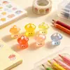 Accesorios de resina de hongo luminoso de siete colores Material de crema de pegamento hecho a mano DIY Adornos de luz nocturna de dibujos animados Accesorios de decoración