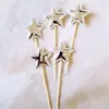 Material de decoración de bandera de PU pastel de cumpleaños pastel corazón de melocotón amor estrella de cinco puntas Corona tarjeta de inserción de palillo
