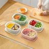 Caja de conservación de alimentos para refrigerador Nachuan Creative, escurridor de cocina, compartimento para almacenar frutas y verduras, con tapa